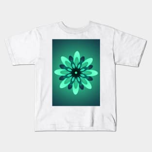 Green Flower Elegant Kids T-Shirt